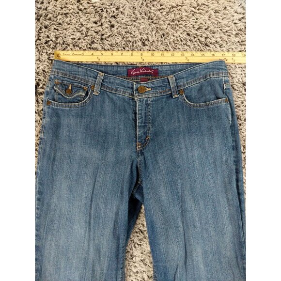 GLORIA VANDERBILT Straight Leg Jeans Women SZ 34 x 30.5 Flap Pockets Medium Wash - Picture 4 of 9